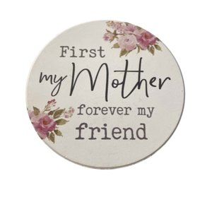 MOM Porcelain Coaster Floral Cork Bottom